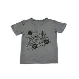 Silkberry Bamboo Short Sleeve T-Shirt Grey Adventure