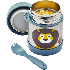 3 Sprouts 3 Sprouts Lion Stainless Steel Insulated Food Jar