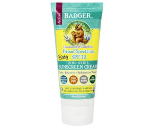  Badger Mineral Sunscreen Cream SPF 30, All Natural