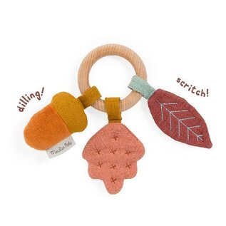 Moulin Roty Wood Ring Rattle Tree Apres la Pluie by Moulin Roty