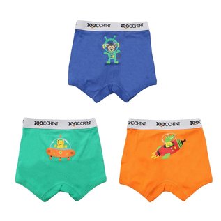 Zoocchini Kids Organic Cotton Boxer 3-Pack Space Force Design by Zoocchini