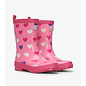 Hatley Scattered Hearts Shiny Rain Boots By Hatley