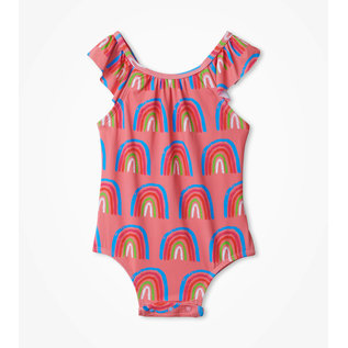 Hatley Lucky Rainbows Baby Ruffle Swimsuit By Hatley