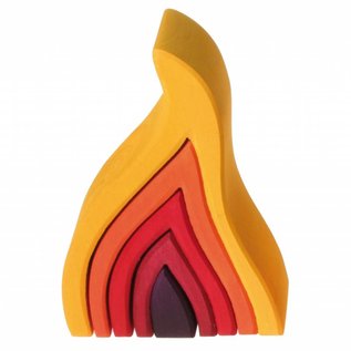 Grimms Fire Wooden Stacking Toy by Grimms