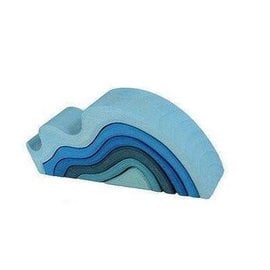 Grimms Water Waves Wooden Stacking Toy by Grimms