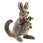 Folkmanis Puppets Kangaroo with Joey Hand Puppet