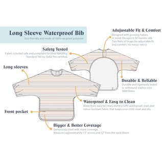 loulou Lollipop Long Sleeve Waterproof Bib by Loulou Lollipop