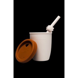 loulou Lollipop Silicone Cup & Straw Set by Loulou Lollipop
