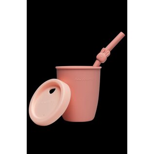 loulou Lollipop Silicone Cup & Straw Set by Loulou Lollipop