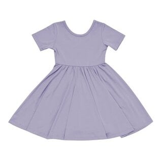 Kyte Baby Taro Purple Short Sleeve Bamboo Twirl Dress by Kyte