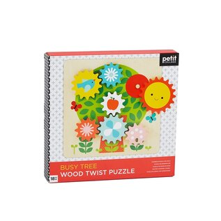 Petit Collage Busy Tree Wood Twist Puzzle