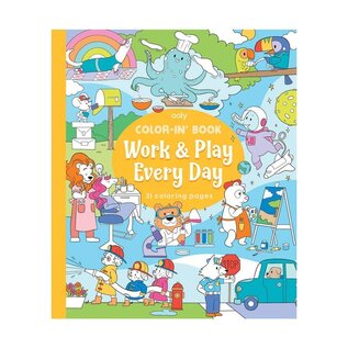 Ooly Work and Play Everyday Colouring Book