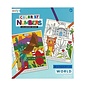 Ooly Color by Numbers Colouring Book - Wonderful World by Ooly