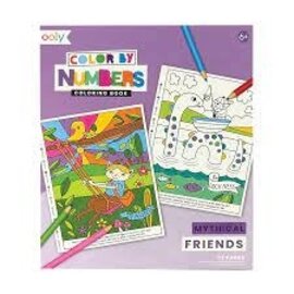 Ooly Color by Numbers Colouring Book - Mythical Friends by Ooly