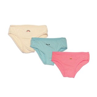 Silkberry Bamboo Girl's Underwear Bikini Briefs 3-Pack
