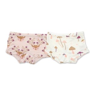 Silkberry Bamboo Girls' Boy Shorts 2-Pack by Silkberry