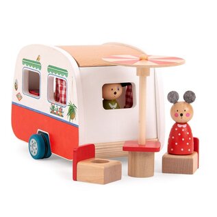 Moulin Roty Wooden Grand Famillie Caravan by Moulin Roty