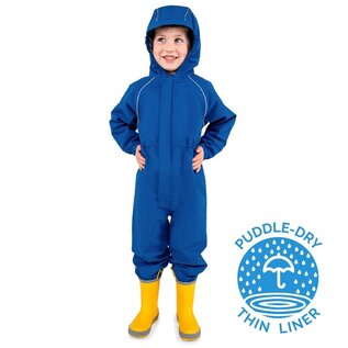 Jan & Jul by Twinklebelle Blue Puddle-Dry Waterproof Play Suit by Jan & Jul