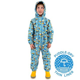 Jan & Jul by Twinklebelle Under Construction Puddle-Dry Waterproof Play Suit by Jan & Jul