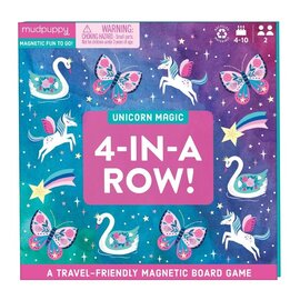 Mudpuppy Unicorn Magic 4-In-A-Row! Game