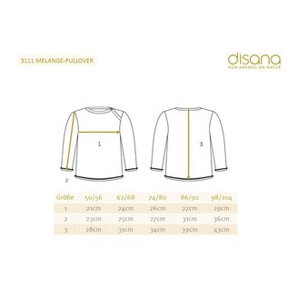 Disana Melange Pullover Wool Sweater by Disana