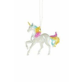 White Unicorn Hanging Ornament