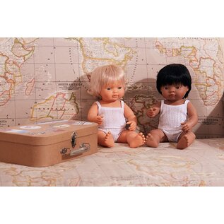 Miniland Soft Body Blond Hair Baby Doll Girl Caucasian Anatomically C by Miniland Dolls