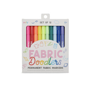 Ooly Fabric Doodlers Permanent Fabric Markers