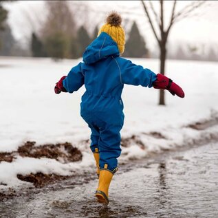 Jan & Jul by Twinklebelle Blue Colour Cozy Dry Fleece-Lined Waterproof Play Suit by Jan & Jul
