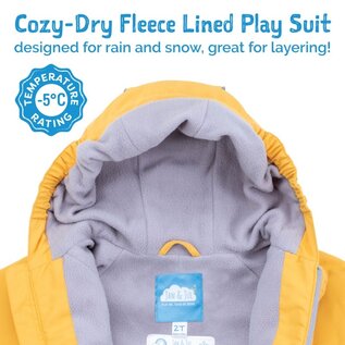 Jan & Jul by Twinklebelle Cozy Dry Fleece-Lined Blue Play Suit by Jan & Jul