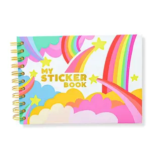 The Penny Paper Co My Sticker Book Retro Hardcover Rainbows