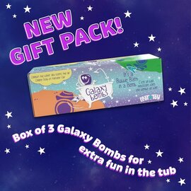 Loot 3-Pack Galaxy Bombs (Earth, Mars, Night Sky)
