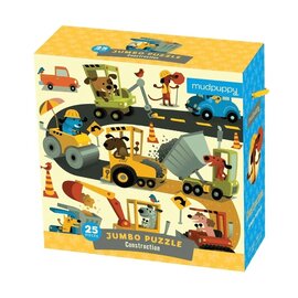 Mudpuppy Jumbo Construction Puzzle by Mudpuppy