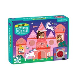 Mudpuppy Unicorn Castle 42 Piece Puzzle with Secret Pictures