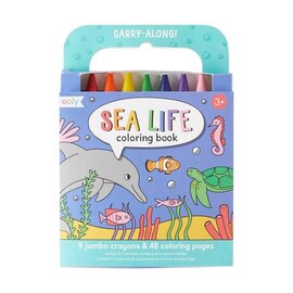 Ooly Carry Along Crayon and Coloring Book Kit Sealife