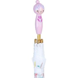 Vilac Pink Suzy Ultman Wooden Handle Umbrella (Made in France)