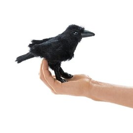 Folkmanis Puppets Mini Raven Finger Puppet by Folkmanis