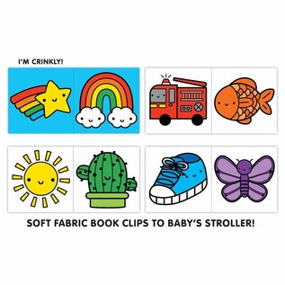 Rainbow World Crinkle Stroller Book