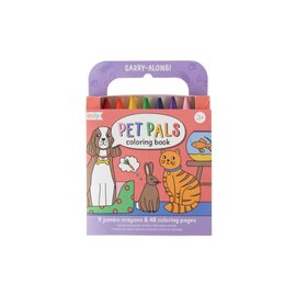 Ooly Carry Along Crayon and Coloring Book Kit Pet Pals