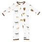 Kyte Baby Moo Print Cow Zippered Bamboo Romper by Kyte Baby