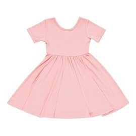 Kyte Baby Short Sleeve Bamboo Twirl Dress in Crepe by Kyte