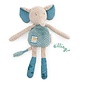 Moulin Roty Blue Elephant Rattle Soft Toy by Moulin Roty