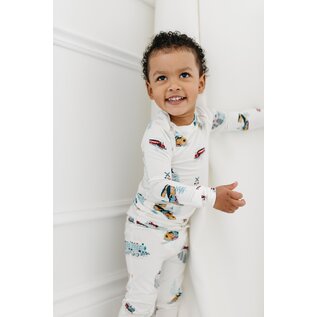 loulou Lollipop All Aboard Train PJs Tencel 2 Piece Set by Loulou Lollipop