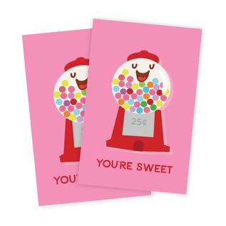 The Penny Paper Co You're Sweet Gumball Valentine 24 Pack