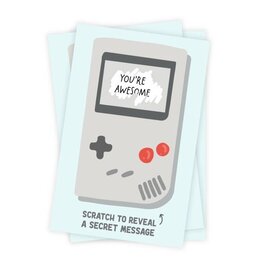 The Penny Paper Co Retro Video Game Scratch Off Valentine 24 Pack