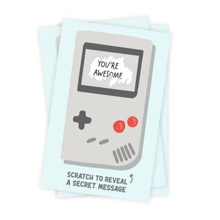 Retro Video Game Scratch Off Valentine 24 Pack