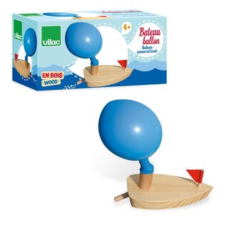 Vilac Balloon Powered Wooden Toy Boat