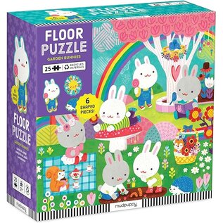 Mudpuppy Garden Bunnies Floor Puzzle (25 Piece)