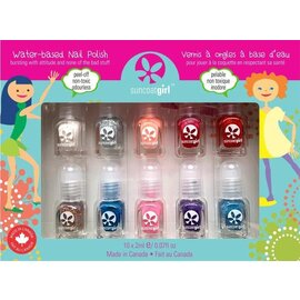 SunCOat SunCoat Peelable Water Based Nail Polish 10-Pack Flare and Fancy