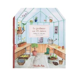 Moulin Roty Gardener Sticker & Colouring Book